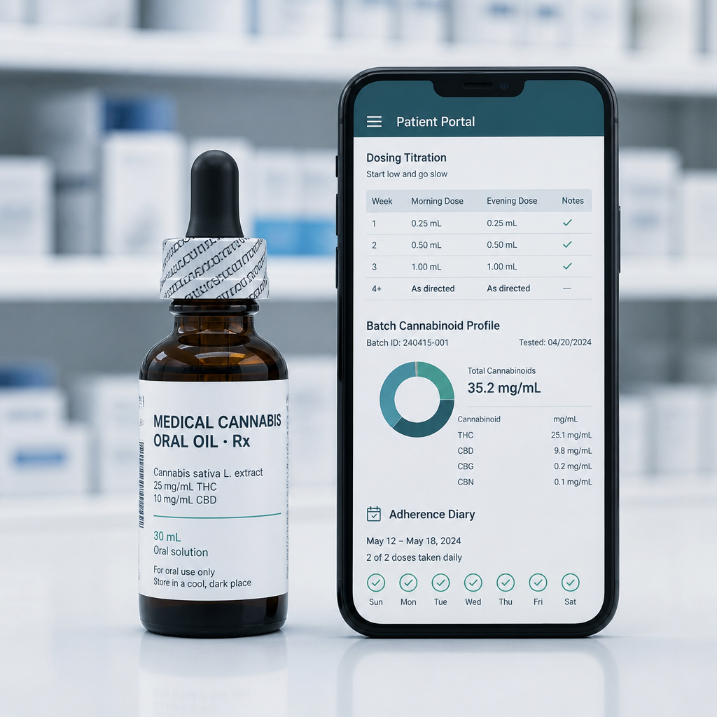 Transformulas MIRACLE beauty product with SmartLinks mobile app interface